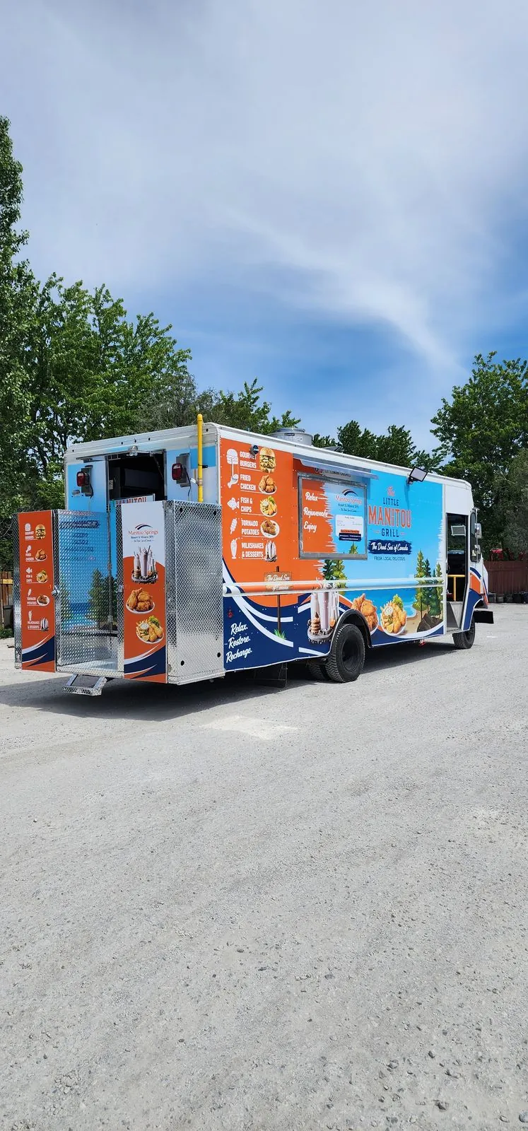 Little Manitou Grill food truck rear graphics