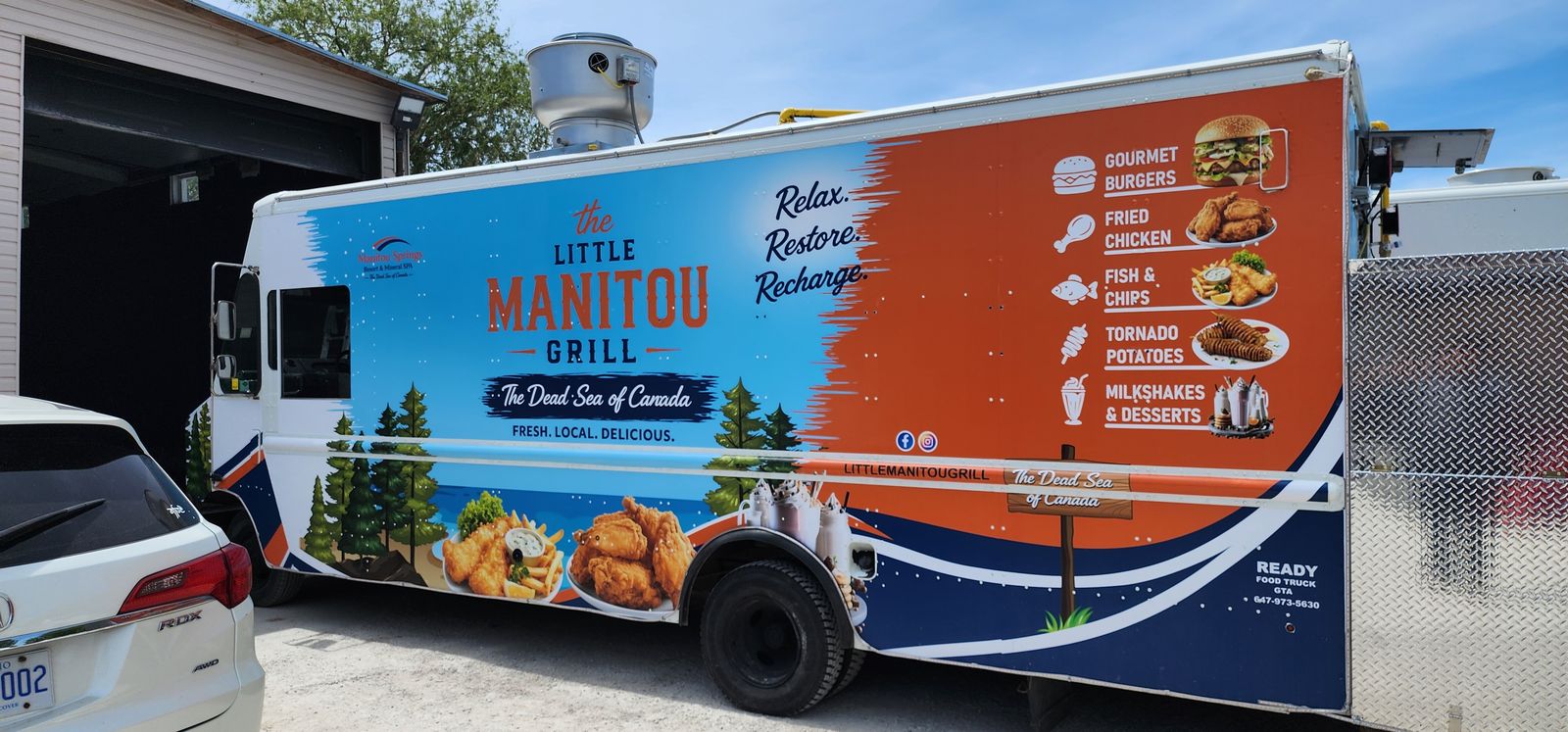 Full wrap on The Little Manitou Grill food truck