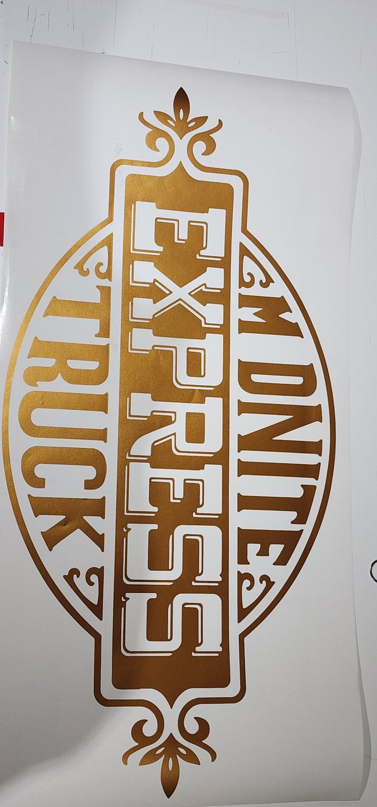 Midnite Express truck with gold fleet branding